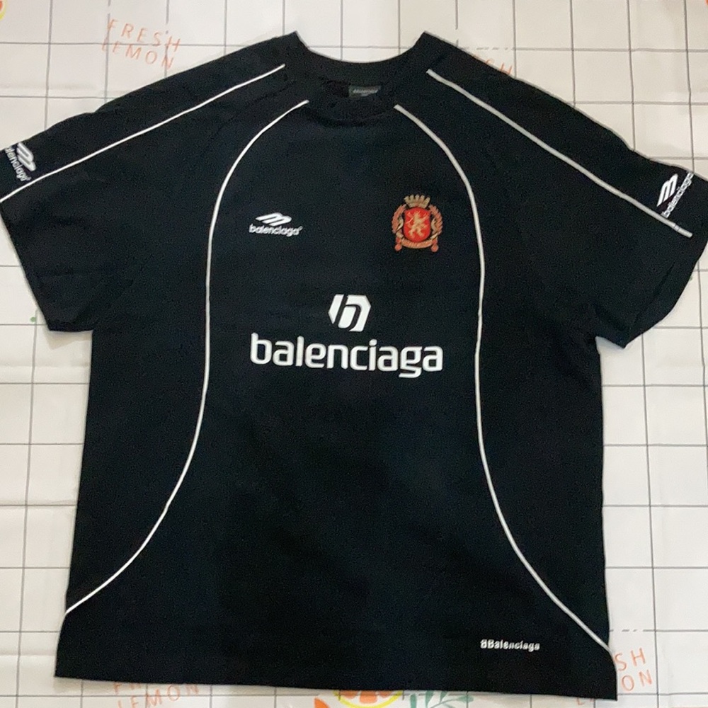 Balenciaga Manchester United No.10 Jersey T-Shirt Short Sleeve Size 1